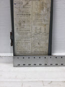 Square D SC1624M125F 125 Amp 120/240V Panel Cover Only 25 1/4" X 7"