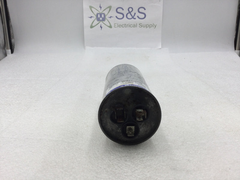 GE General Electric Capacitor 27L323 80uf 5uf 370 VAC +03-03% 50/60Hz