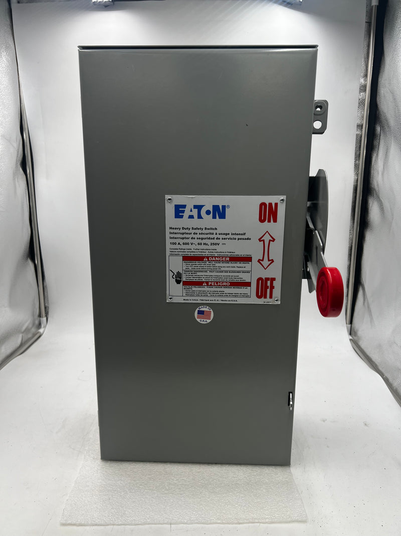 Eaton DH363NRK Safety Switch Type 3R 100a 600v 3p Fused 100 Amp