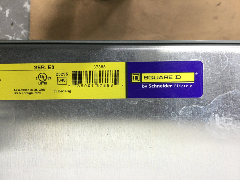 Square D Type NF Series E1 400 Amp 3 Phase 4 Wire 480Y/277V NF Panelboard with Breakers