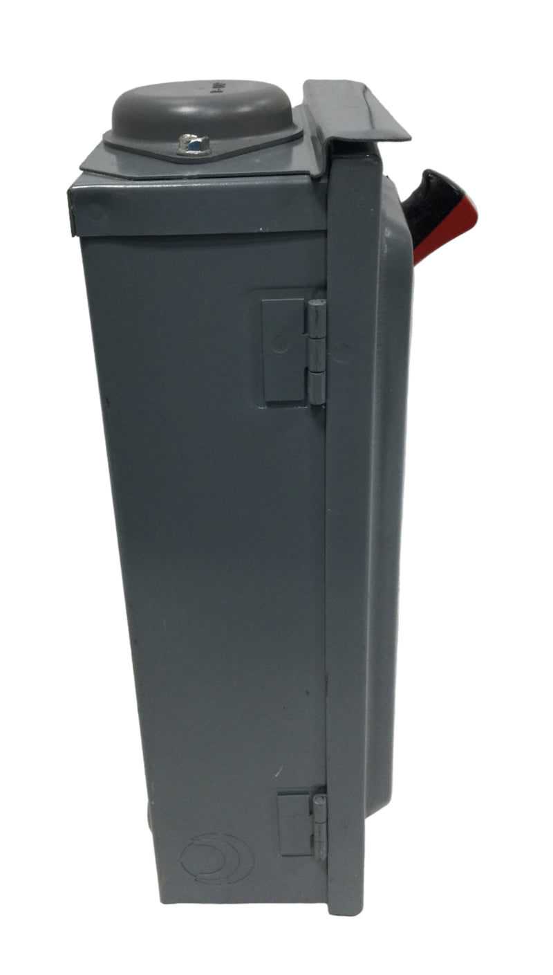 Square D HU361RB 30 Amp 3 Phase 600V Non-Fused Safety Switch 15" x 7 1/2"