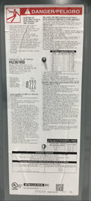 Square D HU361RB 30 Amp 3 Phase 600V Non-Fused Safety Switch 15" x 7 1/2"