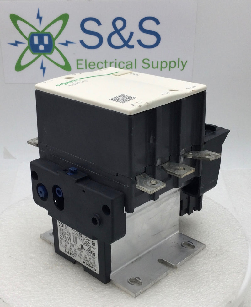Schneider Electric LC1F115 200 Amp 3 Pole 600V Magnetic Contactor