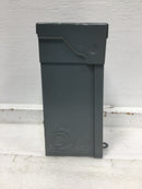 Square D HOM2-4L50R 50 Amp 2 Space 120/240V Disconnect Enclosure 9 1/2" x 5 1/4"