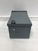 Square D HOM2-4L50R 50 Amp 2 Space 120/240V Disconnect Enclosure 9 1/2" x 5 1/4"