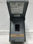 Square D HOM2-4L50R 50 Amp 2 Space 120/240V Disconnect Enclosure 9 1/2" x 5 1/4"