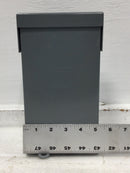 Square D HOM2-4L50R 50 Amp 2 Space 120/240V Disconnect Enclosure 9 1/2" x 5 1/4"