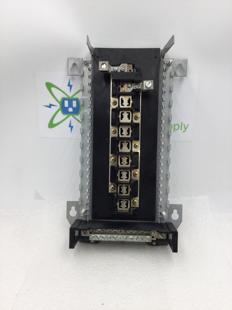 FPE LX116-24 125 Amp 8 Space/16 Circuit 120/240 VAC Load Center Guts Only 14.25" x 8.5"