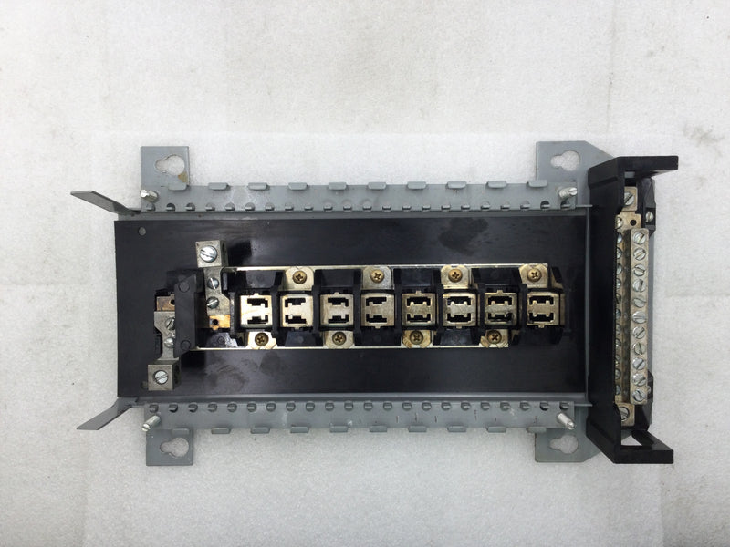 FPE LX116-24 125 Amp 8 Space/16 Circuit 120/240 VAC Load Center Guts Only 14.25" x 8.5"