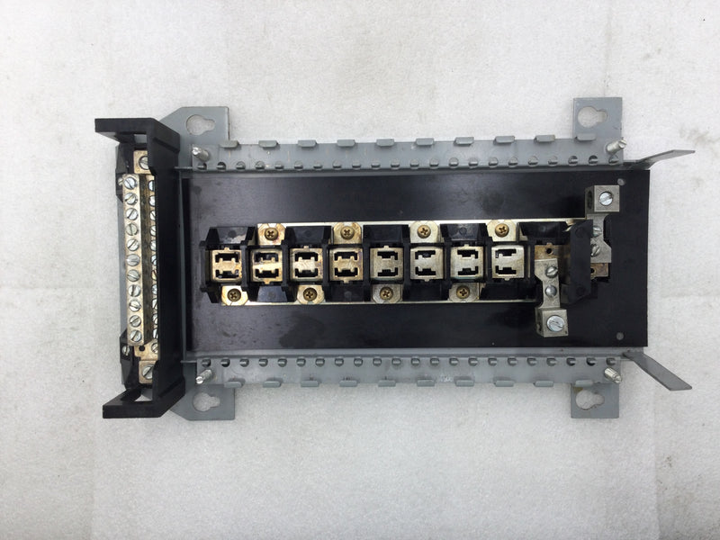 FPE LX116-24 125 Amp 8 Space/16 Circuit 120/240 VAC Load Center Guts Only 14.25" x 8.5"