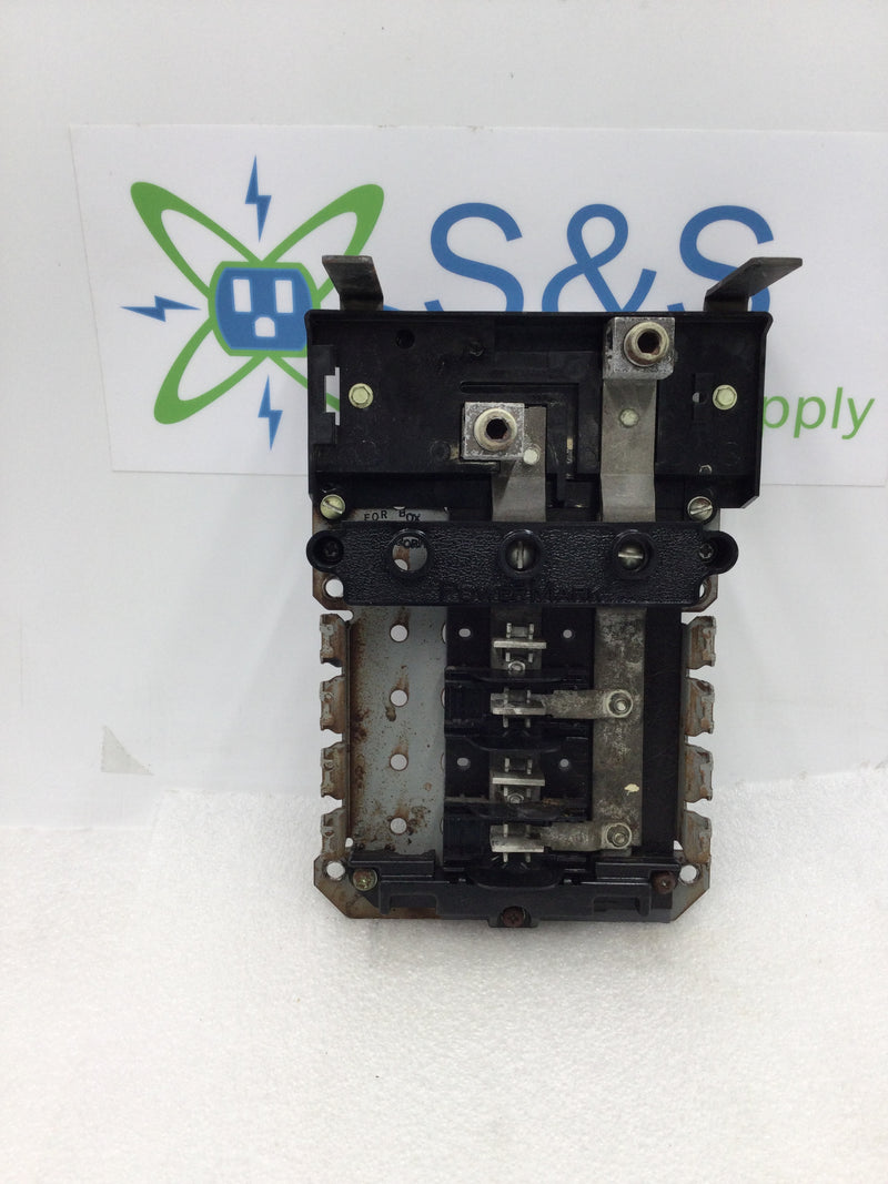 GE General Electric TL820RH 200 Amp 4 Space/8 Circuit 120/240 VAC MLO Load Center Guts Only 7" x 10"