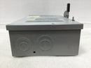 Eaton DG222NRB 60 Amp 1 Phase 240V Fusible Safety Switch - Aged Stock