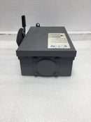 Eaton/Cutler-Hammer DG321NRB 30 Amp 3 Phase 240V Safety Switch 10 7/8" x 6 3/4"