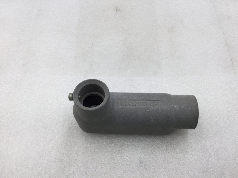 Bridgeport LB-1 1" EMT LB Aluminum Conduit Body with Set Screw Connection