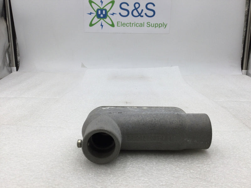 Bridgeport LB-1 1" EMT LB Aluminum Conduit Body with Set Screw Connection