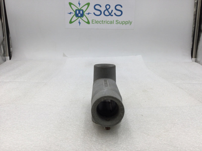 Bridgeport LB-1 1" EMT LB Aluminum Conduit Body with Set Screw Connection