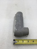 Bridgeport LB-1 1" EMT LB Aluminum Conduit Body with Set Screw Connection