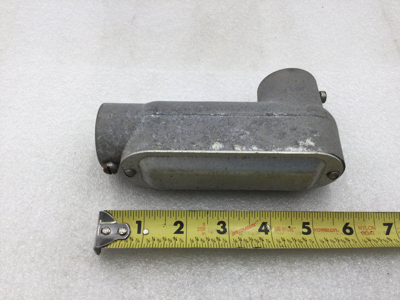 Bridgeport LB-1 1" EMT LB Aluminum Conduit Body with Set Screw Connection