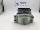 4" Malleable Flexible Conduit Squeeze Style Connector with Insulated Bushing