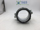 4" Malleable Flexible Conduit Squeeze Style Connector with Insulated Bushing