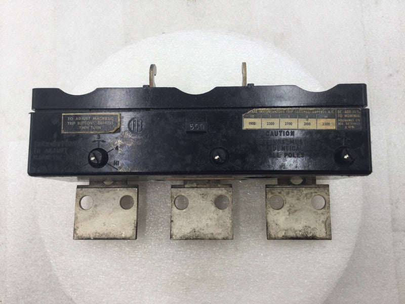 ITE KM3-T500 500 Amp 3 Pole Circuit Breaker Amp Trip Unit