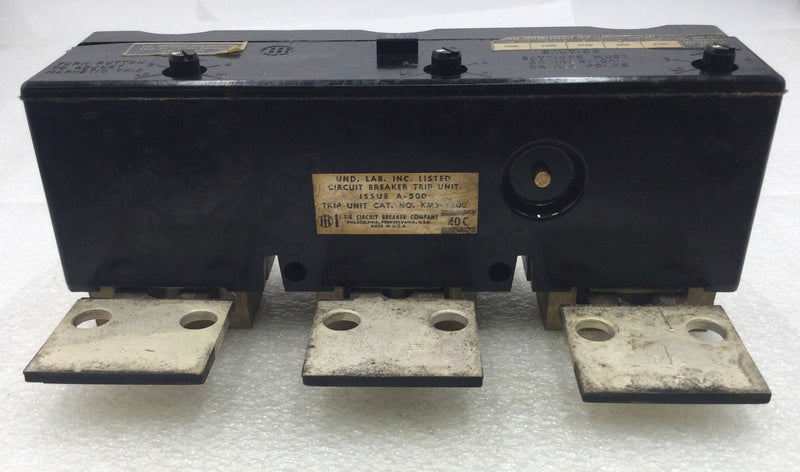 ITE KM3-T500 500 Amp 3 Pole Circuit Breaker Amp Trip Unit