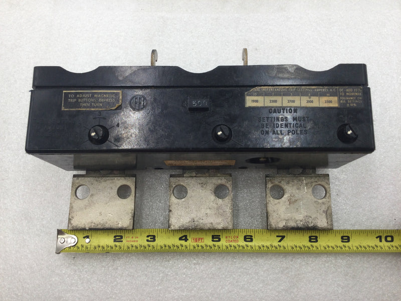 ITE KM3-T500 500 Amp 3 Pole Circuit Breaker Amp Trip Unit
