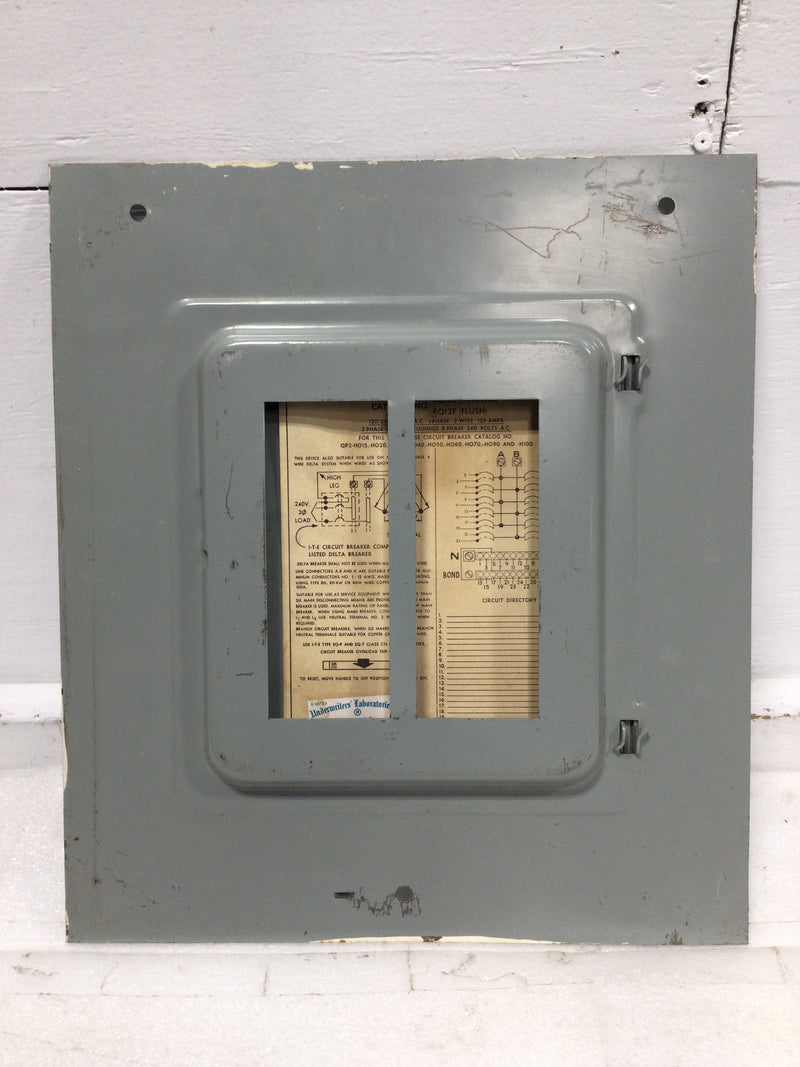 ITE EQ12S/F 125 Amp 12 Space 120/240V Panel/Door Only 15 1/8" x 13 1/2"