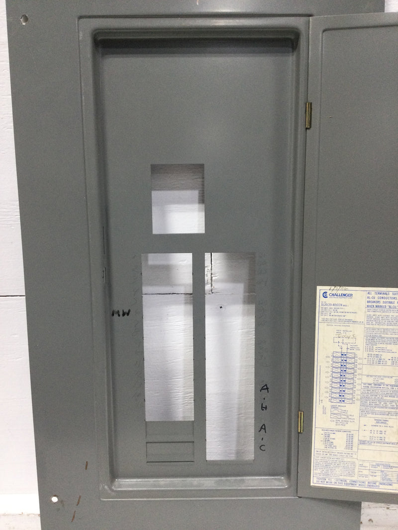 Challenger SL20(20-40)CCN 200A 20 Space 120/240V Door w/Main 30 1/8" x 15 1/8"