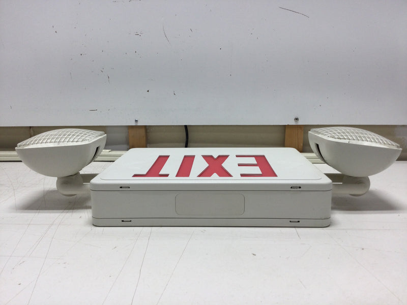 Cooper Lighting/Sure-Lites AP70RWHDHSQ Combo LED Emergency/Exit Light 120/277 VAC with Battery Backup