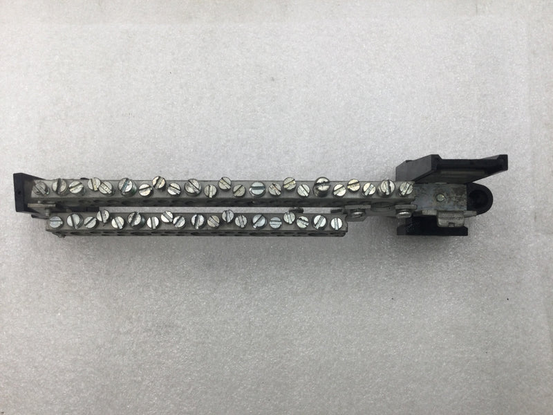 Crouse Hinds 42 Position Combo Neutral Isolated Grounding Bar 9 5/8" x 3"