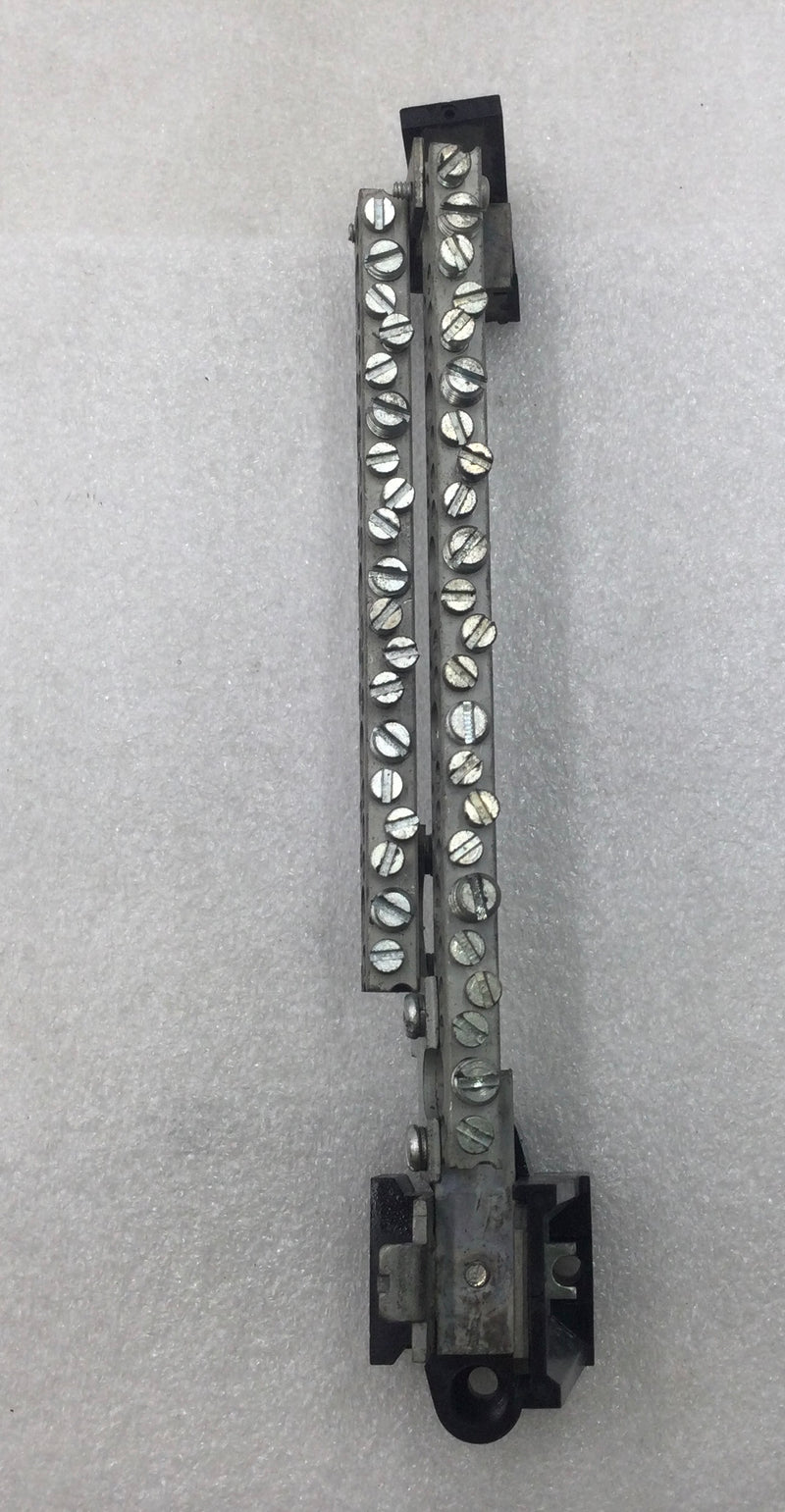 Crouse Hinds 42 Position Combo Neutral Isolated Grounding Bar 9 5/8" x 3"