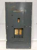 Square D QOC20MW225 225A 20 Space 120/240V Panel/Door w/Main 27 1/4" x 15 1/2"