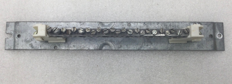 Murray 23 Position 6-14 AWG Neutral Isolated Grounding Bar 11 3/4" x 1 3/4"