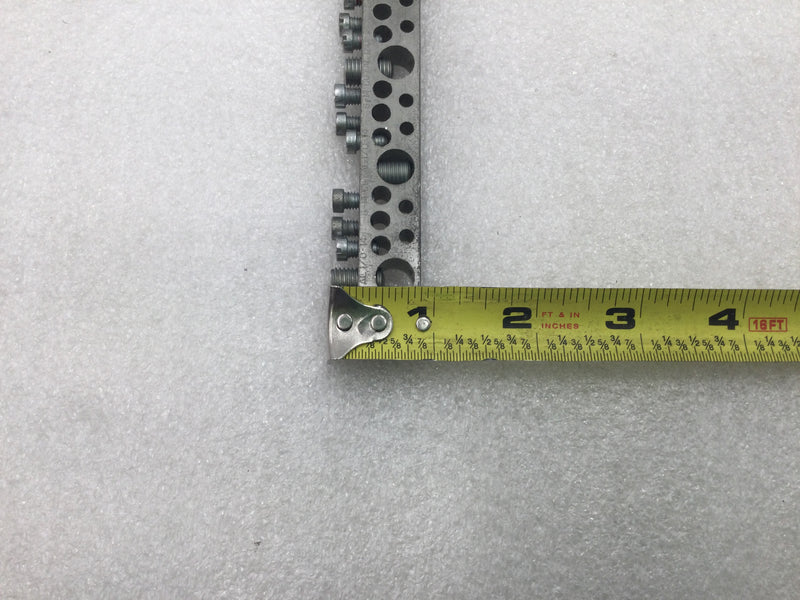 CMC SCB 1/0 35 Position 6-14 AWG Grounding Bar 10 1/2" x 7/8"