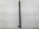 27 Position 4-14 AWG Grounding Bar w/Small Lug 13 1/2" x 1 3/8"