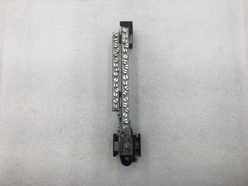Crouse Hinds 34 Position Combo Neutral Isolated Grounding Bar 8 1/4" x 3"