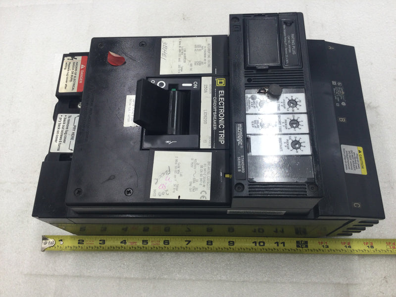 Square D LX36200 200 Amp 3 Pole 600V Circuit Breaker