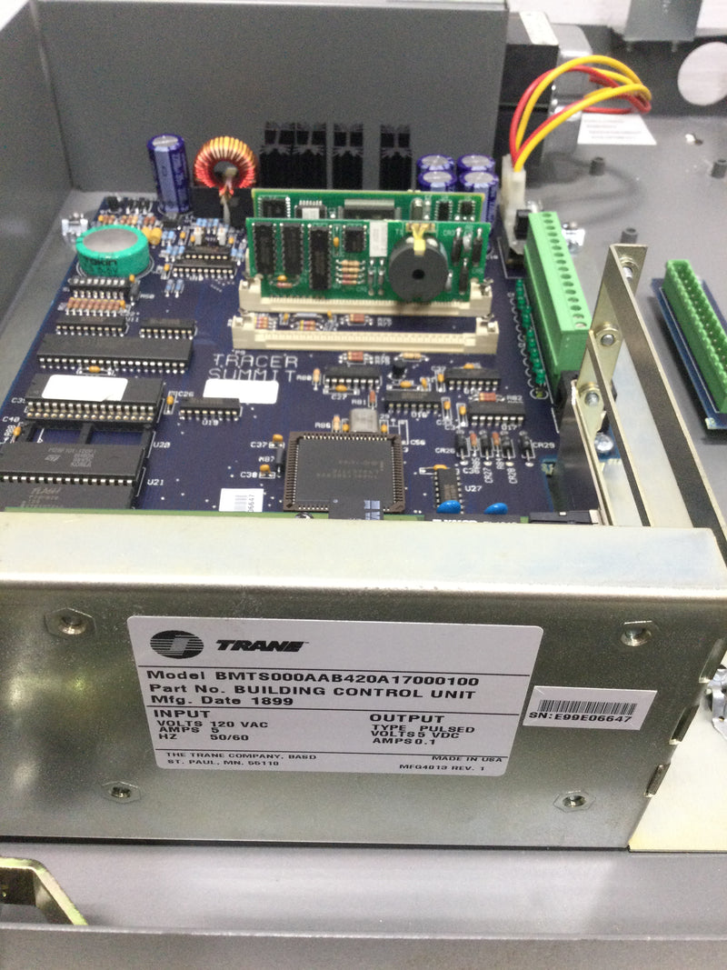 Trane Building Control Unit BMTS000AAB420A17000100 with Tracer Summit Blue Board 50100837