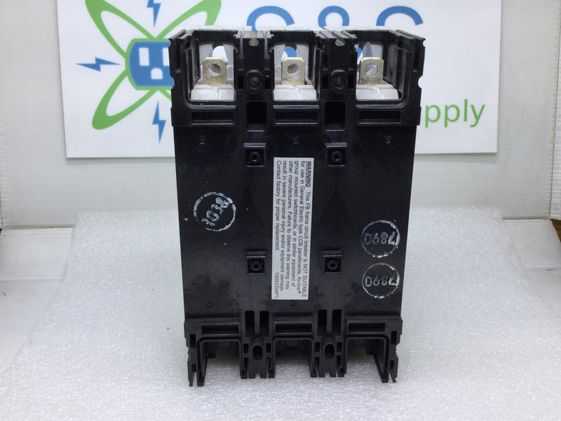 GE General Electric FBV36TE015RV 15 Amp 3 Pole 600V Bolt-On Circuit Breaker