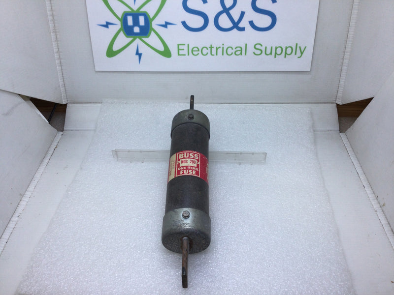 Bussman NOS-200 200 Amp 600V or Less One time Fuse Class H