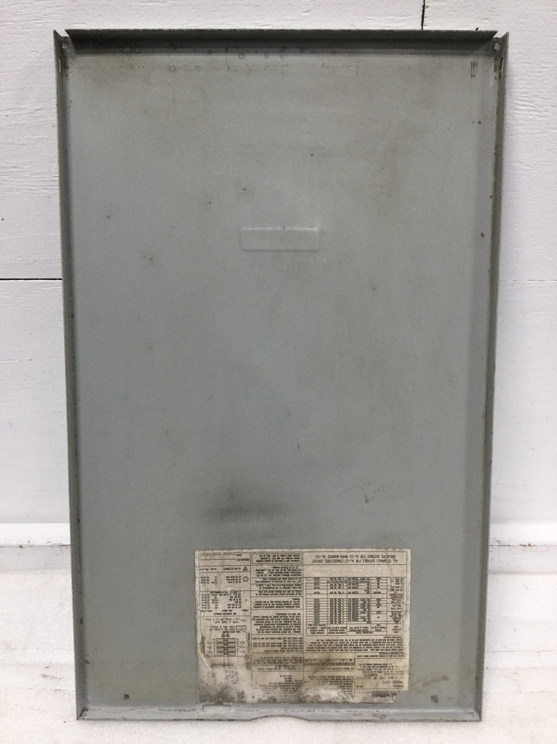 Thomas&Betts TBN20(8-16)RSL 200 Amp 8 Space 120/240V Panel/Cover 23" x 14 1/4"