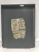 Square D QO 6-12R 6 Space 120/240V Panel Cover Only 10 1/4" x 7 3/4"