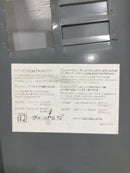 Square D RC816F200C 200A 8 Space 120/240V Dead Front w/Main 20 3/8" x 13 5/8"