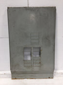 General Electric 12 Space 120/240V Dead Front Only w/Main 22 1/8" x 13 3/4"