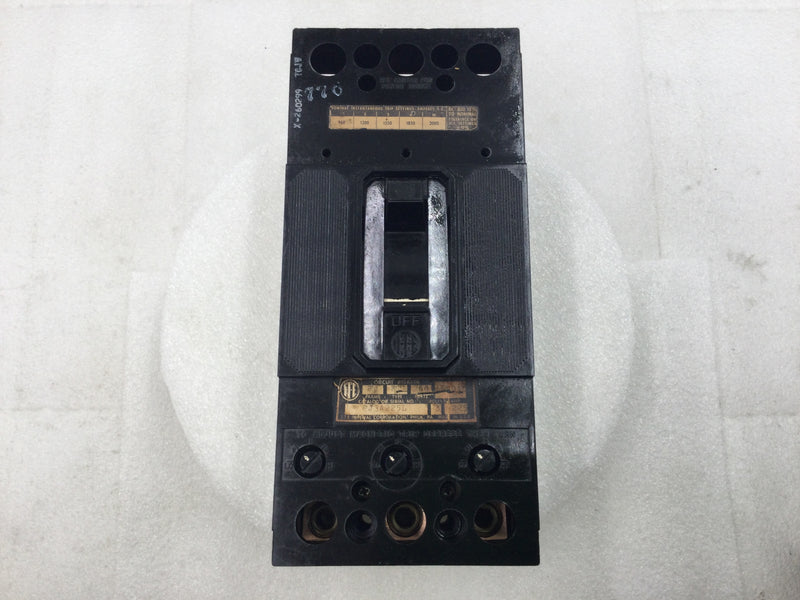 ITE FJ3A225L 225 Amp 3 Pole 600V Circuit Breaker w/Adjustable Trip