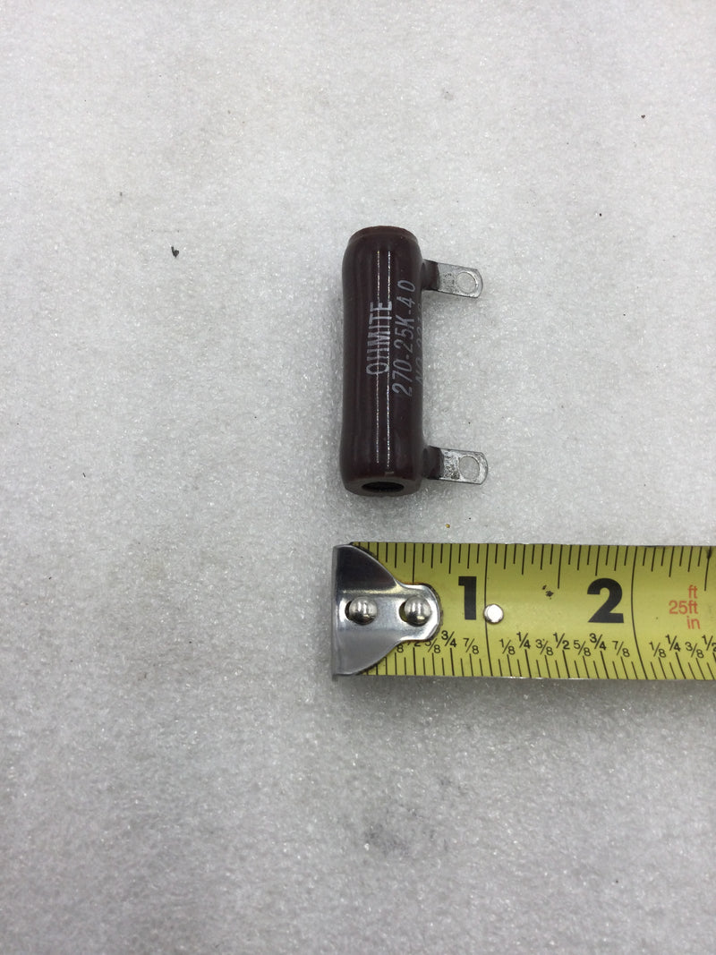 Resistor 5000 Ohmite Mfg. Co. 0212 25 Watt Vitreous Enameled 5000 Ohm Resistor