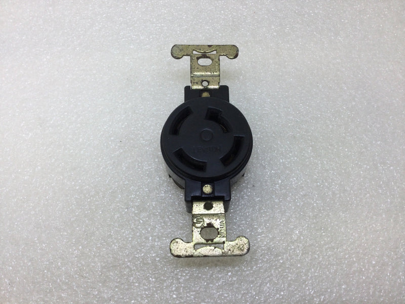 Leviton 10 Amp 600 V.A.C./20 Amp 250 V Locking Receptacle 4 Hole