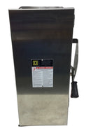 Square D HU363DS 100 Amp 3 Pole 600V Non-Fused Safety Switch Stainless Steel