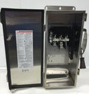 Square D HU363DS 100 Amp 3 Pole 600V Non-Fused Safety Switch Stainless Steel